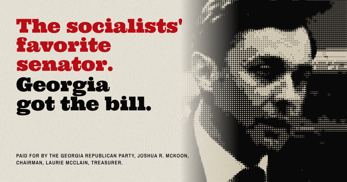 The socialists' favorite senator. Georgia got the bill.