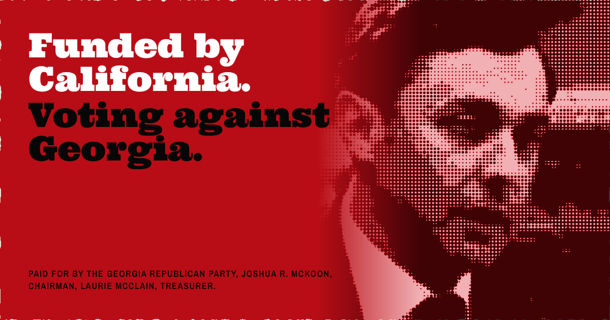 Funded by California. Voting against Georgia.